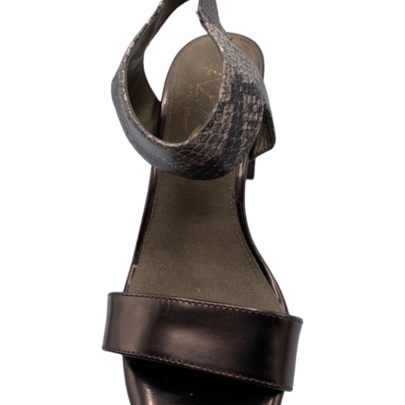 Aerosoles A2 Stacked Heel Sandal Womens' Bronze  Size 6.5 - Picture 3 of 6